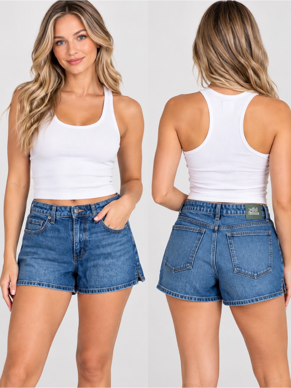 Target 🎯 wild fable Blue High-Rise Denim Shorts